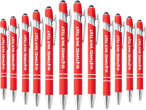 Miniatura 200 de AIFLM Bolígrafos personalizados con nombre a granel hasta 500 unidades de bolígrafos grabados gratis con tu nombre y texto para negocios