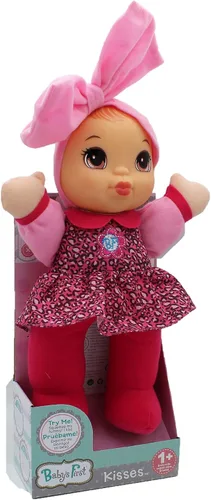 Miniatura 10 de Baby's First Muñeca suave y tierna Baby Kisses - Vestido con top estampado y leggings - Presione su barriga para un dulce beso suena y dice te amo