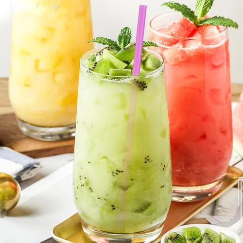 Miniatura 5 de SHERCHPRY 150 popotes desechables de cuchara para bebidas de granizado y cono de nieve, pajitas de cuchara de plástico para batidos de leche, tazas