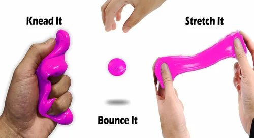 Miniatura 3 de Masilla para aliviar el estrés de masa de eneldo rosa que brilla en la oscuridad, divertidos rellenos de calcetines para adultos para terapia