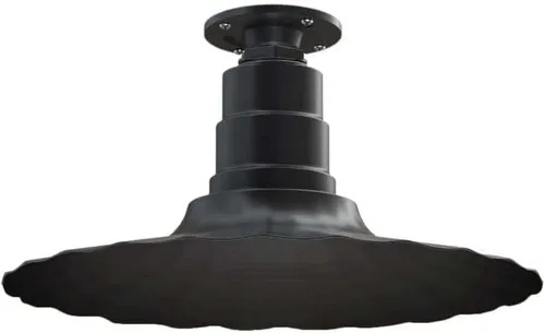 Miniatura 12 de Steel Lighting Co. Colgante Eagle Rock Lámpara montada en el techo Onda radial de 16 pulgadas vástago de 12 pulgadas Acero resistente