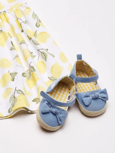 Miniatura 3 de Hudson Baby baby-girls Cotton Dress, Cardigan and Shoe Set