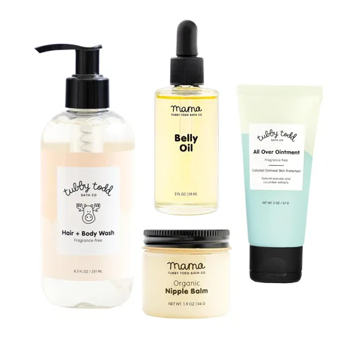 Tubby Todd Nuevo Kit de Cuidado de Piel Sensible para Bebé y Mamá - El Set de Regalo para Mamá y Bebé - Champú para Bebé y Jabón para el Cuerpo 8.5