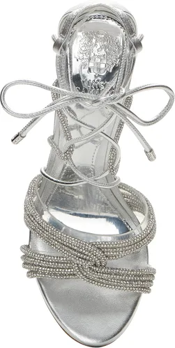 Miniatura 5 de Vince Camuto Aimery - Sandalias de vestir con tacón envolvente para mujer, Transparente plateado