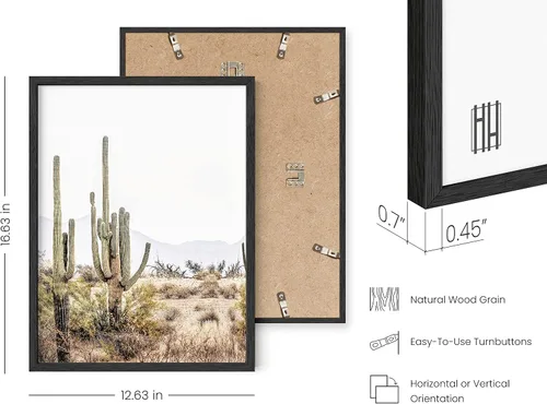 Miniatura 299 de HAUS AND HUES Marco de arte occidental, juego de 3 impresiones artísticas del suroeste del desierto de Arizona, decoración bohemia moderna, arte