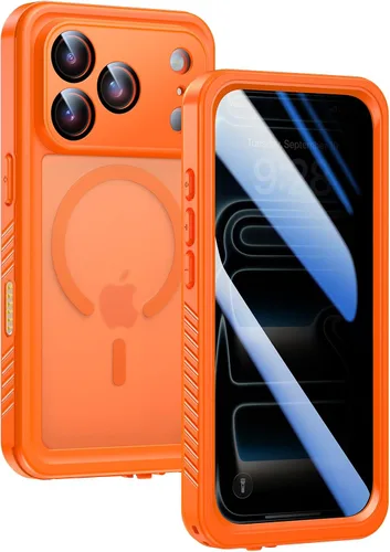 Miniatura 21 de Lanhiem Funda Magnética para iPhone 17 Pro de Privacidad, Funda Impermeable a Prueba de Polvo, [Protector de Pantalla Antiespía Integrado]