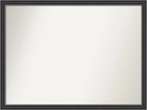 Miniatura 35 de Amanti Art Espejo de baño negro para sobre fregadero, 22 x 22 pulgadas, espejo de tocador cuadrado estrecho negro Avon, marco de madera casual