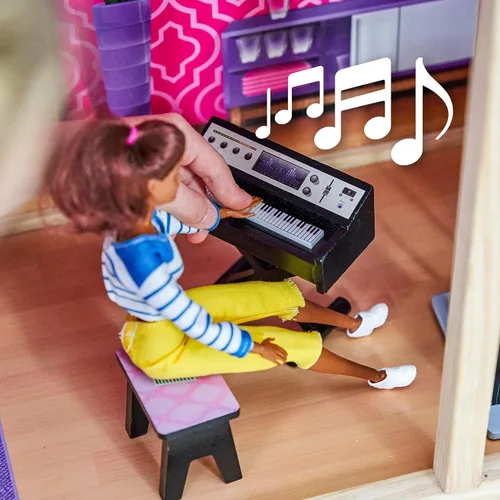 Miniatura 5 de KidKraft Casa de ciudad para muñecas con muebles para niñas