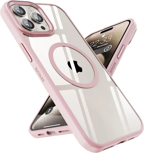 Miniatura 10 de SUCGLES Funda para iPhone 13 Pro Max con MagSafe, imán ultra fuerte N56, protección contra caídas de 12 pies, antiamarilleo, funda magnética