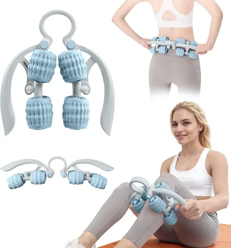 Abahub Rodillo de masaje manual, rodillo de masaje para celulitis para hombres y mujeres, masajeador de fascia profunda para gimnasio en casa,
