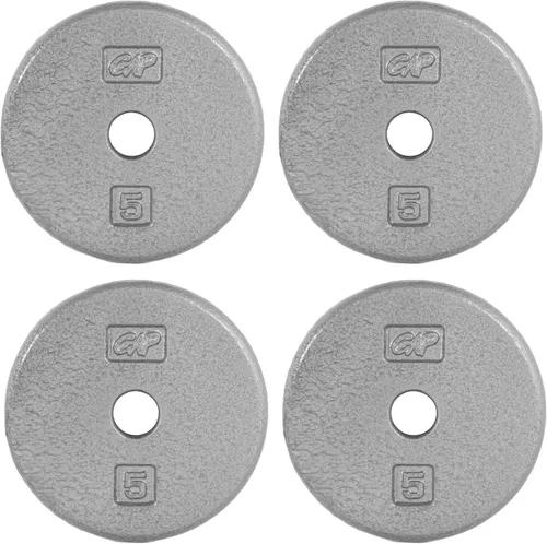 Miniatura 27 de CAP Barbell Placas de peso estándar de hierro fundido de 1 pulgada, individuales y juegos 1.25-50 libras Múltiples opciones Gris
