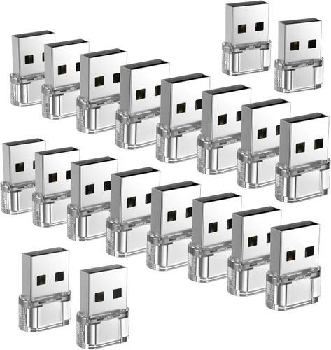 Miniatura 14 de Adaptador USB-A a USB-C paquete de 5 unidades, convertidor cargador USBC hembra a A macho, convertidor USB a USBC para iPhone 15 Plus Pro Max/Apple