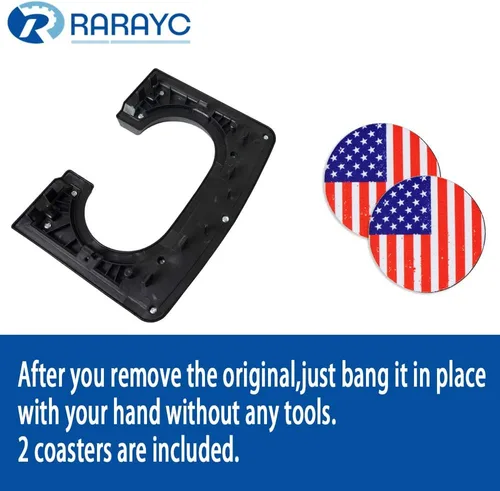 Miniatura 4 de Almohadilla de Soporte para Vasos de Consola Central de Repuesto Color Negro Compatible con Ford F-150 2004-2014, Consola de Asiento de Banco F150