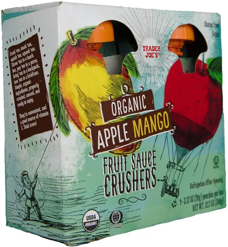 Miniatura 3 de Trader Joe's Trituradoras de salsa de frutas orgánicas de manzana y mango