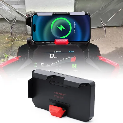 El nuevo GPS teléfono móvil motocicleta navegación soporte soporte de carga inalámbrica con dos puertos USB para R1200GS/ADV F800GS ADV F700GS/ADV