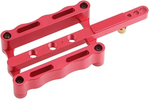 Miniatura 5 de Joywayus Autocentrado Dowelling Jig, métrico estándar 6/8/0.394 in tacos Jig Accesorios, Guía de perforación de agujero de clavija de madera