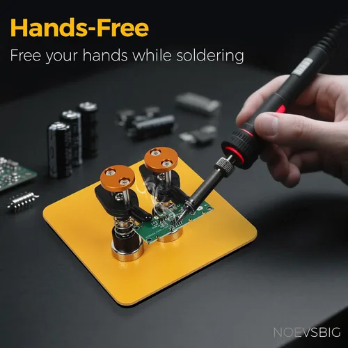 Miniatura 7 de Abrazadera Magnética de Manos de Ayuda de Metal, Soporte Ajustable de Tercera Mano para Soldadura para Electrónicos Pequeños, Pasatiempo DIY