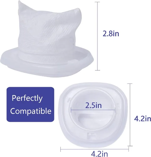 Miniatura 5 de Filtro de repuesto HNVCF10 para aspiradora de mano Black and Decker Dustbuster HNV215B12, HNVC215B10, HNVC115J06, HNVC115B22, HNVC220BCZ01