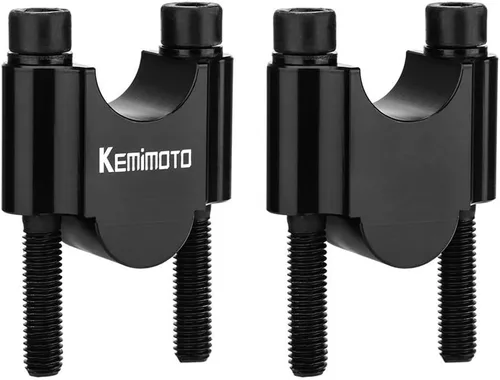 Miniatura 9 de KEMIMOTO Elevadores de manillar de motocicleta de 1 pulgada, elevadores de motocicleta de aleación de aluminio, compatibles con Sportster Softail