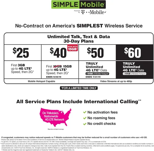Miniatura 2 de Simple Mobile, Powered by TMobile, memoria SIM Nano, SIM perforación triple, Verde