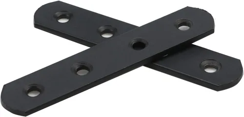 Miniatura 3 de T Tulead Soportes de metal de 4 agujeros rectos para espejo de tocador, soporte plano de 4 pulgadas de longitud, soporte de esquina 10 piezas