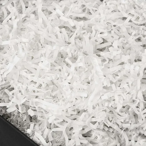 Miniatura 23 de PLINJOY 2 libras de papel triturado de corte arrugado para relleno de cesta de regalo, papel de confeti triturado, relleno de papel para caja, Negro
