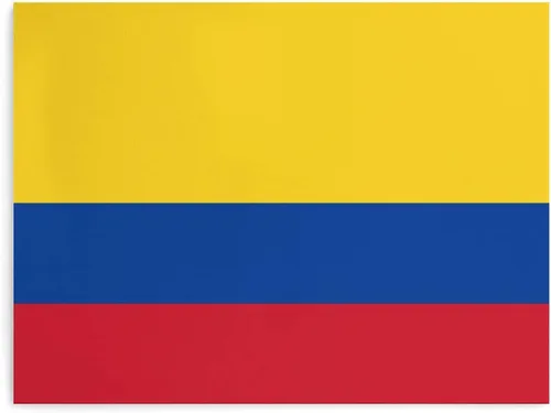 Miniatura 8 de Lienzo con bandera colombiana, póster enmarcado para decoración de pared del hogar, 11.8 x 15.7 in Estilo de marco
