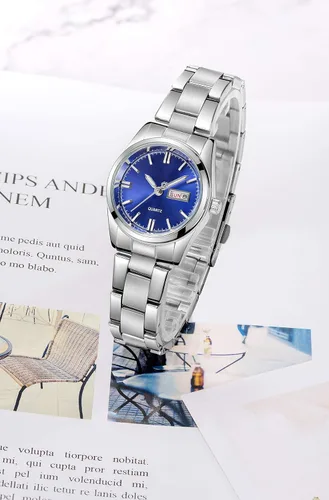 Miniatura 3 de carlien Relojes de lujo para mujer, calendario impermeable luminoso, reloj de pulsera de cuarzo para mujer