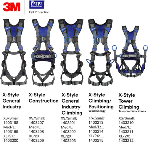 Miniatura 9 de 3M Unisex Dbi-sala 3m Exofit X300 X-style Positioning Construction Safety Harness