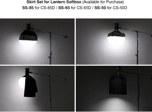 Miniatura 5 de Godox CS-50D Linterna Difusor 50cm/20pulg Modificador de Luz Omnidireccional Montaje Bowens para Godox SL60W SL150 II, UL150, VL150 Luz