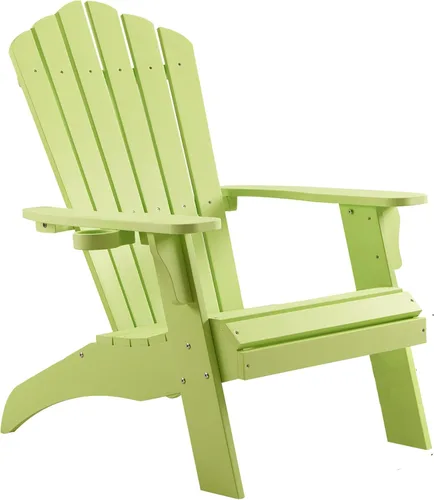 Miniatura 11 de Psilvam Silla Adirondack, silla para hoguera de madera de polietileno de gran tamaño con soporte para tazas, sillas de patio de soporte de 350 Blanco