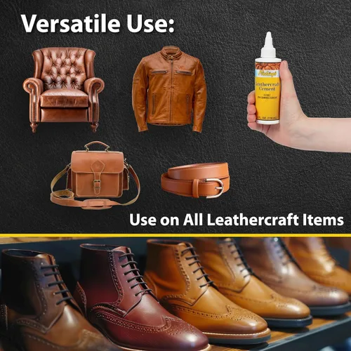 Miniatura 6 de Cemento para Cuero Fiebing's Leathercraft – Adhesivo para Cuero de 4 oz – Secado Rápido, Alta Resistencia, Flexible, Unión Permanente