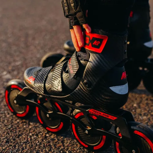 Miniatura 2 de K2 Skate Redline 110 C Negro/Rojo Patines En Línea