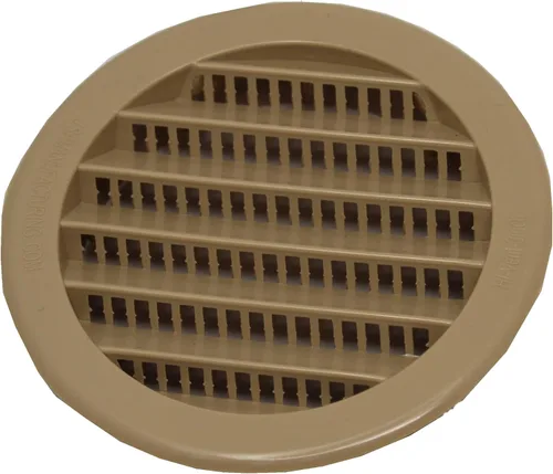 Miniatura 3 de Cubierta redonda de rejilla de rejilla de reptil de rejilla de ventilación de aire de plástico verde o bronceado de 2 pulgadas (6, bronceado)