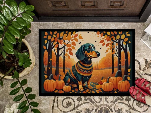 Miniatura 3 de Caroline's Treasures DAC1042JMAT - Tapete de otoño para interiores o exteriores, 24 x 36 pulgadas, tapete para puerta delantera, interiores