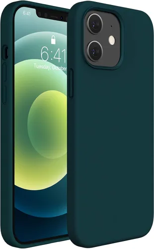 Miniatura 291 de Miracase Funda diseñada para iPhone 13, con protector de pantalla de vidrio templado, forro de microfibra suave antiarañazos, funda de goma