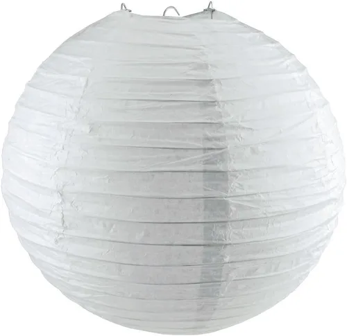 Homeford Farol de papel redondo para colgar (14 pulgadas, blanco)