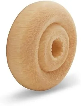 Miniatura 3 de Mini ruedas de madera clásicas, ideales para manualidades, 1/2 pulgada de diámetro, 3/16 pulgadas de grosor, agujero de 1/8 pulgadas, paquete de 50