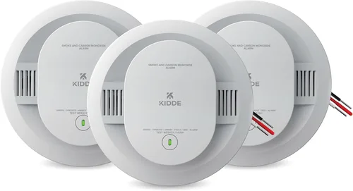 Miniatura 15 de Kidde - Detector de humo, funciona con pilas AA, indicadores de luz de advertencia LED, paquete de 1 unidad, blanco, 30CUAR