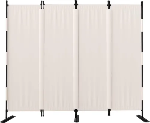 Miniatura 10 de GOJOOASIS Divisor de habitación, pantalla de privacidad plegable de 4 paneles, divisores de habitación pequeños portátiles de 88 pulgadas, divisores