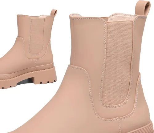 Miniatura 4 de DREAM PAIRS Chelsea - Botines de plataforma para mujer