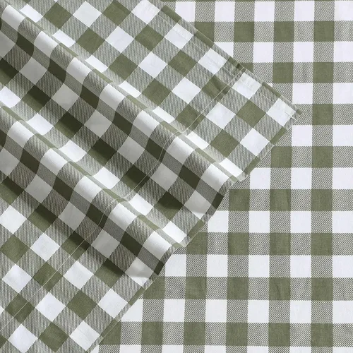 Miniatura 123 de Eddie Bauer - Juego de ropa de cama de percal de algodón, decoración fresca y elegante para el hogar, sábanas de tamaño King
