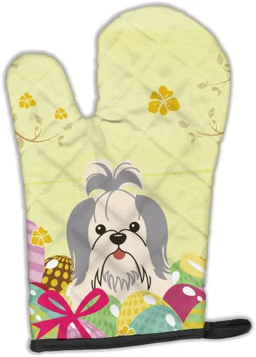 Miniatura 374 de Caroline's Treasures BB2732OVMT Dog House Collection Border Collie - Guante de horno grueso resistente al calor para sartenes calientes y horno