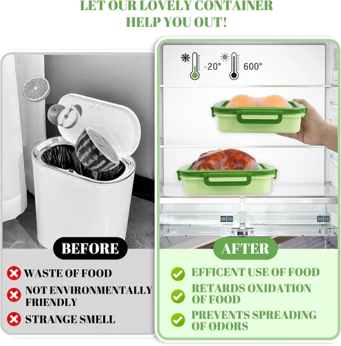 Miniatura 2 de Juego de 2 protectores grandes reutilizables de frutas y verduras, caja de almacenamiento de frutas de silicona, cápsulas elásticas frescas