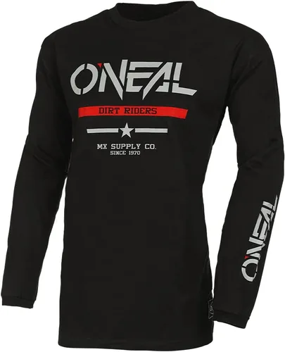 Miniatura 4 de O'NEAL Element Squadron - Camiseta de algodón, color negro/gris, talla S