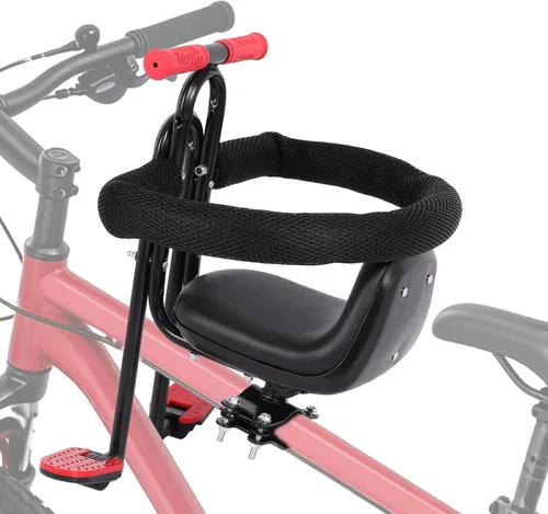 Asiento de bicicleta para niños, asiento delantero, asiento para niños, asiento deportivo para bicicleta para adultos, asiento delantero para