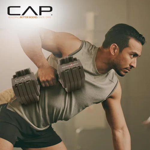 Miniatura 19 de CAP ADJUSTABELL - Juego de mancuernas ajustables de selección rápida de primera calidad para entrenamiento de fuerza, individuales y pares, 12.5
