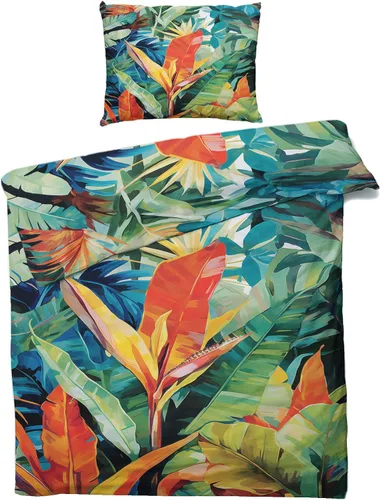 Miniatura 57 de Funda de edredón abstracta tamaño individual Juego de ropa de cama de arte colorido 2 piezas Funda de edredón con patrón de microfibra suave