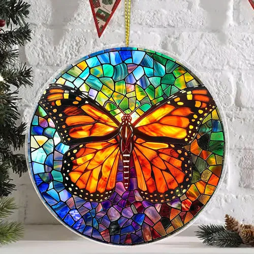 Miniatura 12 de Adorno de atrapasoles de cristal con diseño de mal de ojo, decoraciones de Navidad, adornos de Navidad para árbol, ideas de regalo de vacaciones