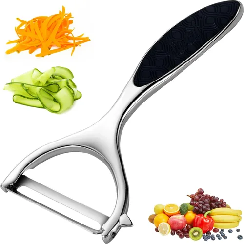Peladores de verduras para cocina, pelador en forma de Y para verduras, frutas, patatas con agarre ergonómico, 1 paquete